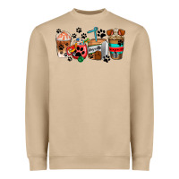 Mushroom dogs coffee cups Heavyweight Sweatshirt - AdoDesignShop
