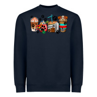 Navy dogs coffee cups Heavyweight Sweatshirt - AdoDesignShop