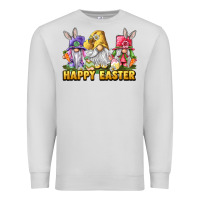 Dove Grey Happy Easter gnomies Premium Sweatshirt - LillyAllenDesigns
