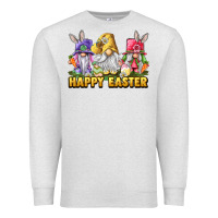 Oatmeal Heather Happy Easter gnomies Premium Sweatshirt - LillyAllenDesigns