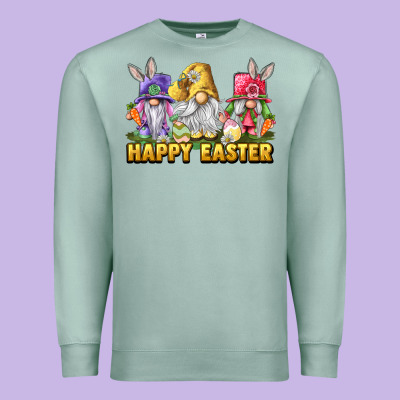 Happy Easter Gnomies Premium Sweatshirt Designed By Lillyallendesigns