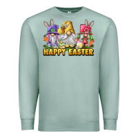 Seafoam Happy Easter gnomies Premium Sweatshirt - LillyAllenDesigns