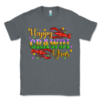 Charcoal Heather happy crawdi gras with crawfish Classic Tee - Artiststas