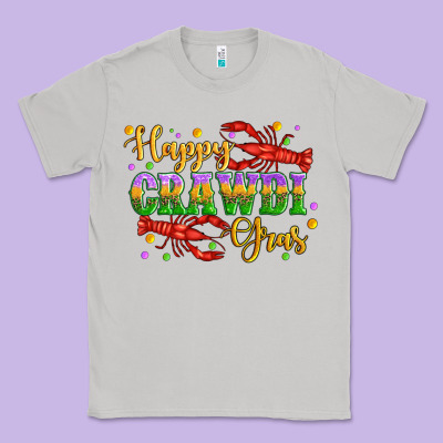 Happy Crawdi Gras With Crawfish Classic Tee Designed By Artiststas