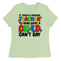 Matcha it takes a special teacher to hear what a child ca Ladies Tee - MaliasSmallBusiness