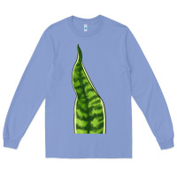 Colony Blue Snake Plant Long Sleeve Tee - LillyAllenDesigns