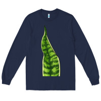 Navy Snake Plant Long Sleeve Tee - LillyAllenDesigns