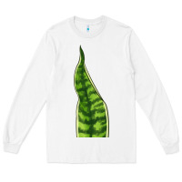 White Snake Plant Long Sleeve Tee - LillyAllenDesigns