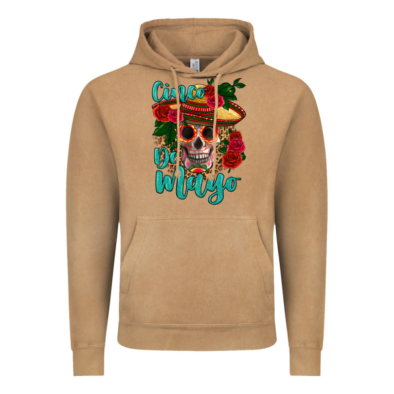 Cinco De Mayo Skull Vintage Hoodie by HRA Design Shop | Teevron