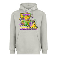 Moon Dust louisiana mardi gras state map Heavyweight Hoodie - LillyAllenDesigns