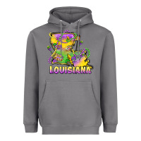 Storm louisiana mardi gras state map Heavyweight Hoodie - LillyAllenDesigns