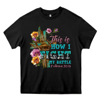 Black this is how i fight my battle tbw Heavy Core Tee - texasbilliewilder