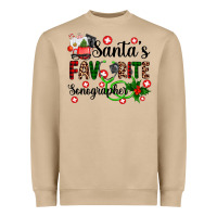 Mushroom santa's favorite sonographer Heavyweight Sweatshirt - AdoDesignShop