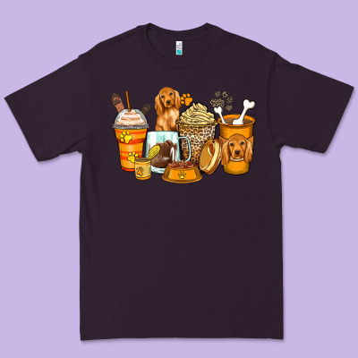 Cocker Spaniel Coffee Cups Premium Tee Designed By Zillion Design Studio