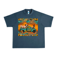 Midnight Navy farm animals truck Urban Heavy Tee - Jasminsmagicworld