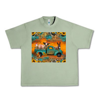 Oil Green farm animals truck Urban Heavy Tee - Jasminsmagicworld