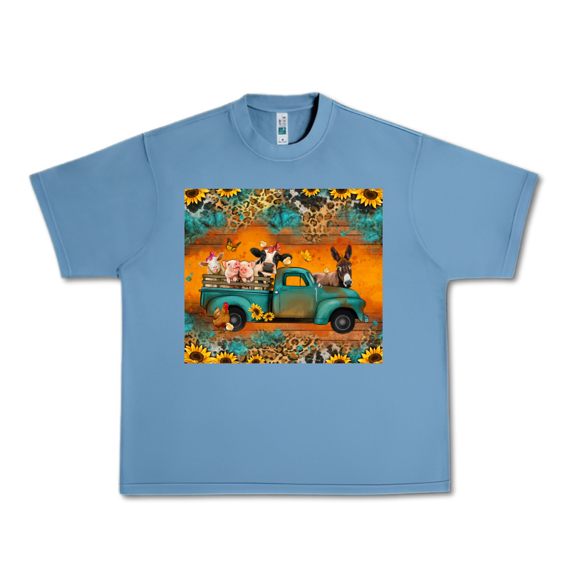 Farm Animals Truck Urban Heavy Tee by Jasminsmagicworld | Teevron