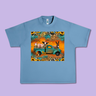 Farm Animals Truck Urban Heavy Tee Designed By Jasminsmagicworld