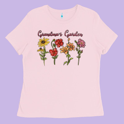 Ladies Tee grandma's garden