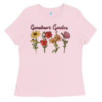 Bubblegum Pink grandma's garden Ladies Tee - MaliasSmallBusiness
