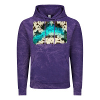 Cloud Purple turquoise, cowhide backgraund Vintage Hoodie - JahusDesignShop