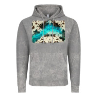 Cloud Rock turquoise, cowhide backgraund Vintage Hoodie - JahusDesignShop