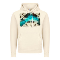 Vintage Artic turquoise, cowhide backgraund Vintage Hoodie - JahusDesignShop