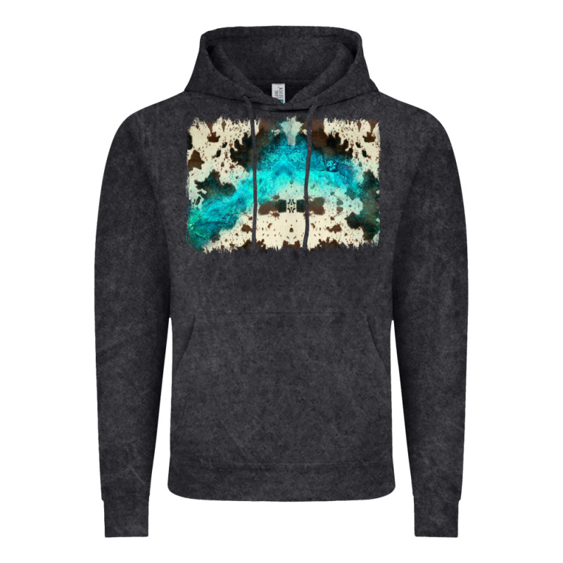 Turquoise, Cowhide Backgraund Vintage Hoodie by JahusDesignShop | Teevron
