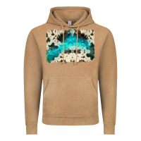 Vintage Camel turquoise, cowhide backgraund Vintage Hoodie - JahusDesignShop
