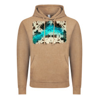 Vintage Coffee turquoise, cowhide backgraund Vintage Hoodie - JahusDesignShop