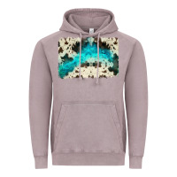 Vintage Zinc turquoise, cowhide backgraund Vintage Hoodie - JahusDesignShop