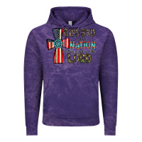 Cloud Purple blessed İs the nation whose god is the lord Vintage Hoodie - CowhideDigitalArt