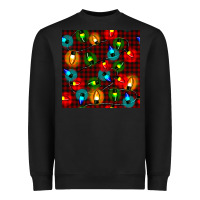Black christmas lights seamless pattern Heavyweight Sweatshirt - BundleAndBundleShop