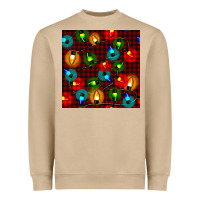 Mushroom christmas lights seamless pattern Heavyweight Sweatshirt - BundleAndBundleShop