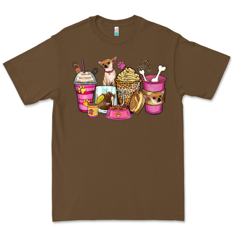 Chihuahua Coffee Cups Premium Tee by Zillion Design Studio | Teevron