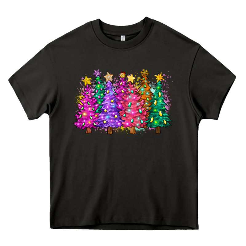Christmas Trees And Lights Heavy Core Tee by Zillion Design Studio | Teevron