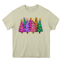 Mossy christmas trees and lights Heavy Core Tee - Zillion Design Studio