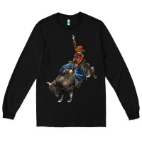 Black western rodeo bullfighter Long Sleeve Tee - BarkalooDesign