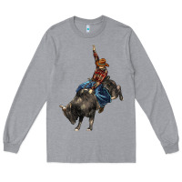 Heather Grey western rodeo bullfighter Long Sleeve Tee - BarkalooDesign