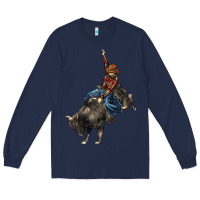 Navy western rodeo bullfighter Long Sleeve Tee - BarkalooDesign