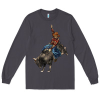 Smoke western rodeo bullfighter Long Sleeve Tee - BarkalooDesign