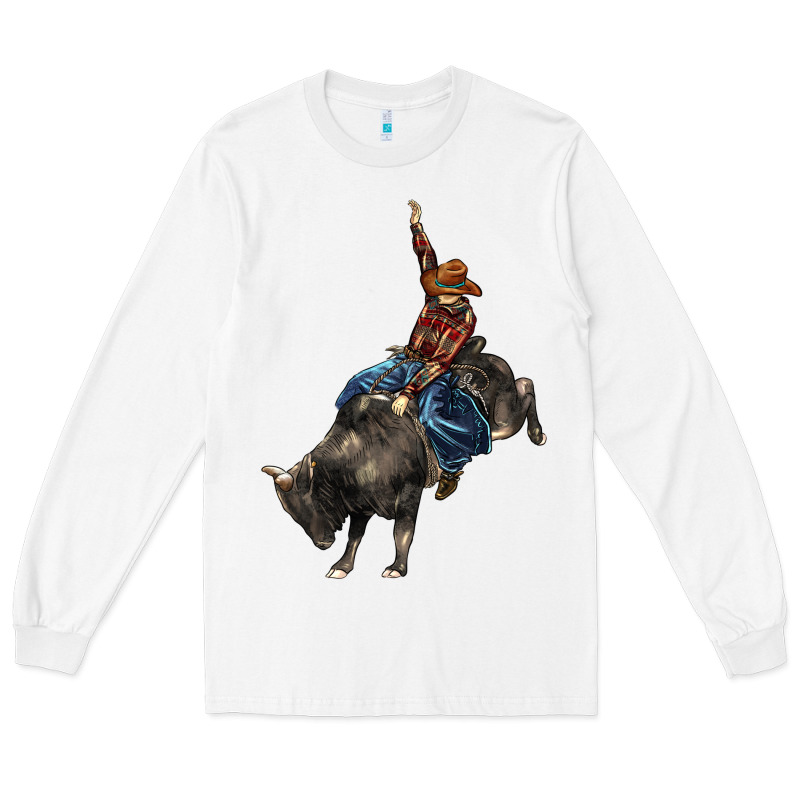 Western Rodeo Bullfighter Long Sleeve Tee by BarkalooDesign | Teevron