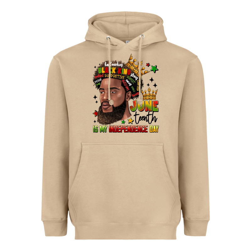 Juneteenth Is My Independence Day Heavyweight Hoodie by LillyAllenDesigns | Teevron