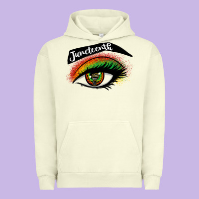 Juneteenth Eyelash Cowgirl Urban Hoodie Designed By Cowgirlartshop