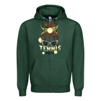 Sports Green tennis mom Zipper Hoodie - MaliasSmallBusiness