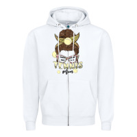 White tennis mom Zipper Hoodie - MaliasSmallBusiness