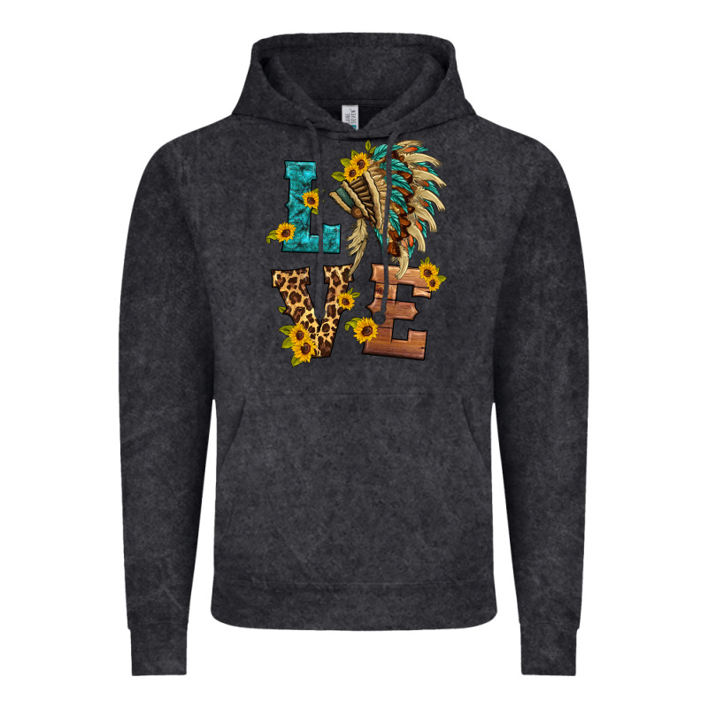 Love Indian Headdress Vintage Hoodie by HRA Design Shop | Teevron