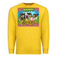 Lemon Happy Easter Farm Animals 20oz skinny Premium Sweatshirt - LillyAllenDesigns