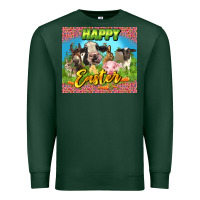 Sports Green Happy Easter Farm Animals 20oz skinny Premium Sweatshirt - LillyAllenDesigns