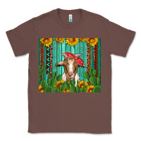 Chestnut goat with sunflower and cactus Classic Tee - Artiststas